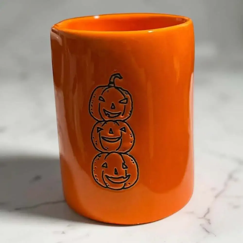 Rae Dunn happy Halloween candle, (double-sided)